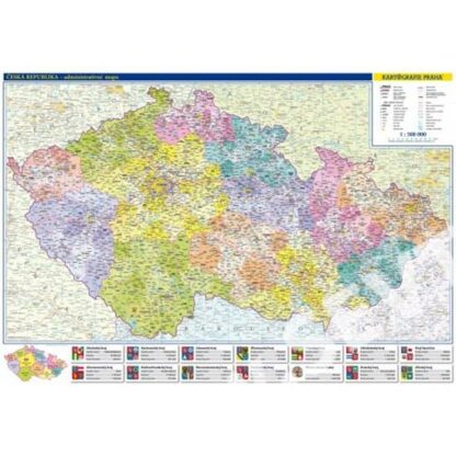 Česká republika - administrativní mapa 1:500 tis.