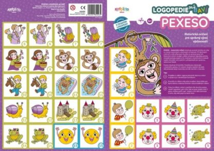 Logopedie mě baví Pexeso - Motorická cičení pro správný vývoj výslovnosti