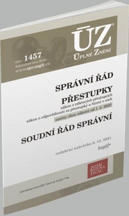 ÚZ 1457 Správní řád, Soudní řád správní, Přestupky