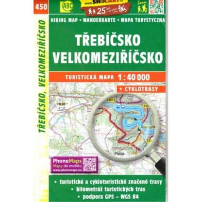 Třebíčsko, Velkomeziříčsko - 1:40 000 turistická mapa