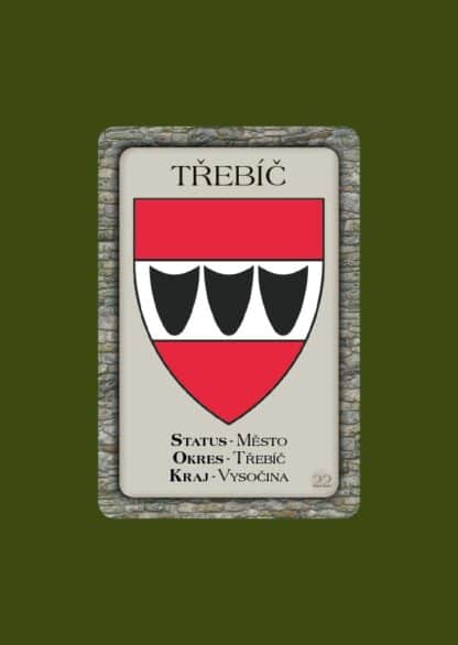 Magnetka Třebíč městský znak