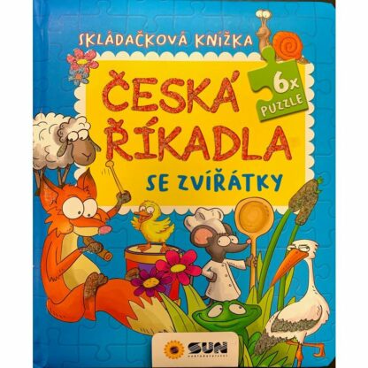 Česká říkadla se Zvířátky - Skládačková knížka