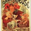 Cedule Alfons Mucha – Bieres, 15 x 21 cm - Image 2