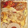 Cedule Alfons Mucha – Biscuits, 15 x 21 cm - Image 2
