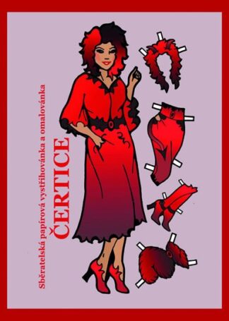 Čertice - Sběratelská papírová vystřihovánka a omalovánka