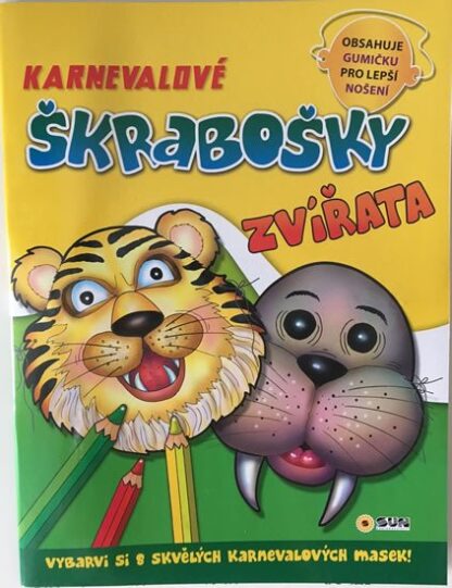 Zvířata - Karnevalové škrabošky
