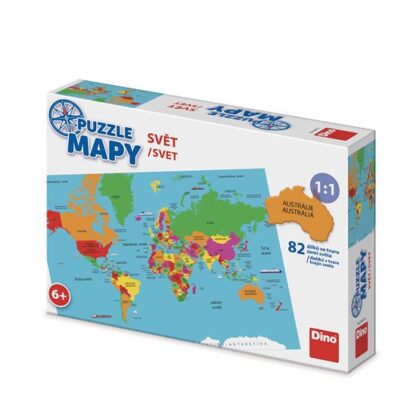 Puzzle Mapy Svět 82 dílků