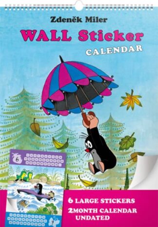 Nástěnný kalendář Krteček se samolepkami, 33 × 46 cm