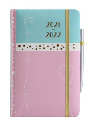 Diář 18 měsíční Pastelový - 18 měsíční diáře 2021-2022