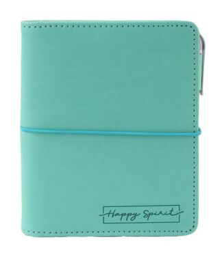 Diář: Tyrkysový kroužkový S  s vyměnitelným kalendáriem