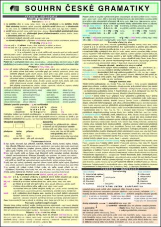 SOUHRN ČESKÉ GRAMATIKY A4