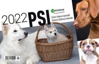 Kalendář 2022 - Psi, stolní týdenní, 214 x 140 mm
