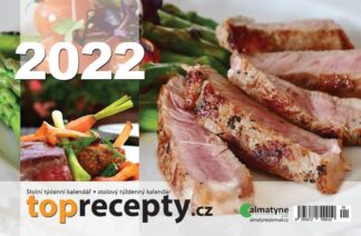 Kalendář 2022 - Toprecepty, stolní týdenní, 214 x 140 mm