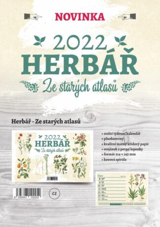 Kalendář 2022 Herbář: Ze starých atlasů - stolní
