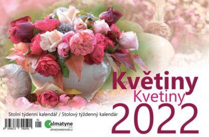 Kalendář 2022 - Květiny, stolní týdenní, 214 x 140 mm
