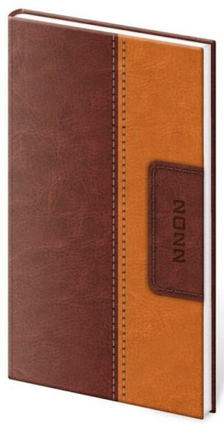 Diář 2022 Classic - hnědo/hnědý, týdenní kapesní