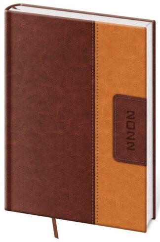 Diář 2022 Classic - hnědo/hnědý, týdenní, A5