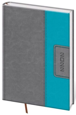 Diář 2022 Classic - šedo/tyrkysový, denní, A5