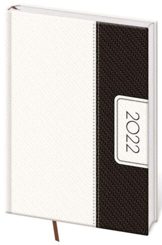 Diář 2022 Erie - černo/bílý, denní, A5