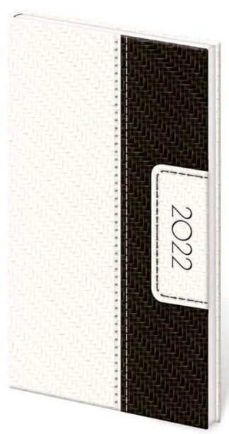 Diář 2022 Erie - černo/bílý, týdenní kapesní