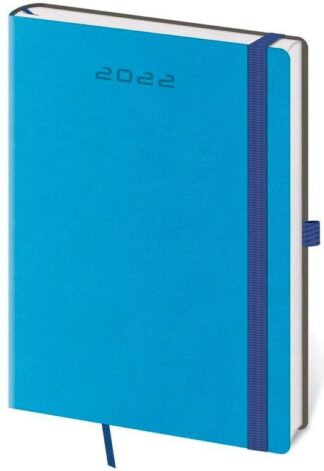 Diář 2022 Flexies - modrý, denní, A5