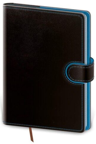 Diář 2022 Flip - černo/modrý, denní, B6