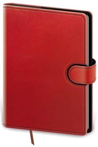 Diář 2022 Flip - červeno/černý, denní, B6