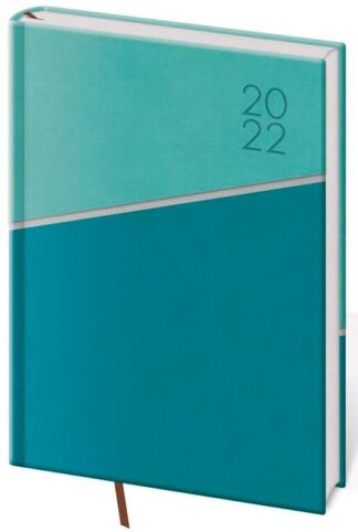 Diář 2022 Line - zelený, denní, A5