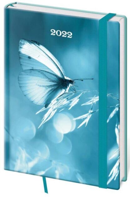 Diář 2022 Vario - Butterfly s gumičkou, týdenní, A5