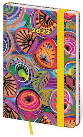 Diář 2022 Vario - Fruit s gumičkou, týdenní kapesní