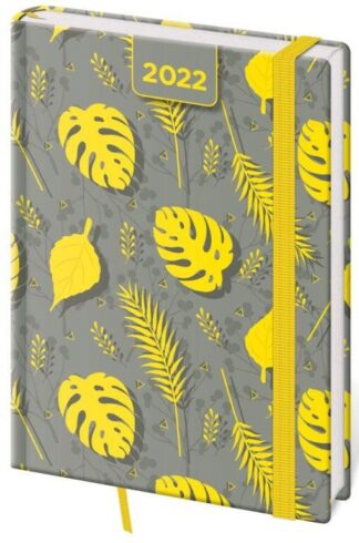 Diář 2022 Vario - Yellow s gumičkou, denní, A5