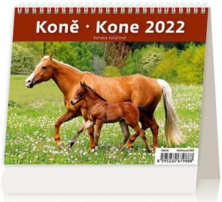 Kalendář stolní 2022 - MiniMax Koně/Kone