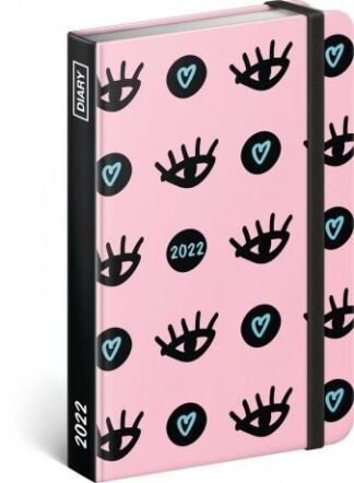 Diář 2022: Oči - týdenní, 11 x 16 cm