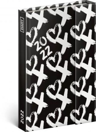 Diář 2022: XOXO - týdenní, magnetický, 11 x 16 cm