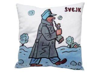 Švejk v zimě/ Polštář 30x30cm