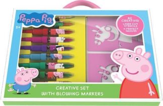 Prasátko Peppa - Kreativní set s foukacími fixy