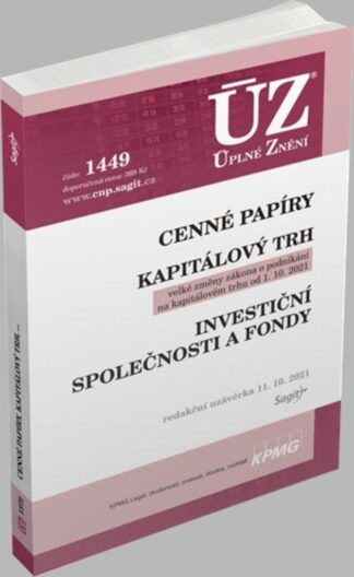 ÚZ 1449 Cenné papíry, Kapitálový trh, Investiční společnosti a fondy, Komoditní burzy