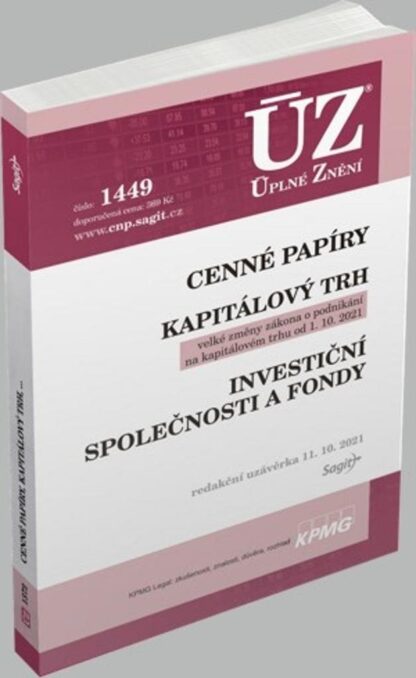 ÚZ 1449 Cenné papíry, Kapitálový trh, Investiční společnosti a fondy, Komoditní burzy