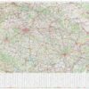 Česko - nástěnná automapa 1:360 000 s plastovými lištami (1360x970mm) - Image 2