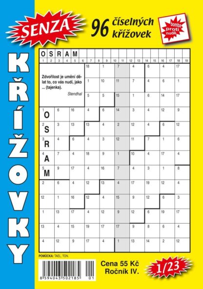 Senza číselné křížovky 1/2023