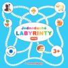 Jednoduché labyrinty - modrý sešit / zošit + samolepka - Image 2