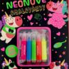 Neonové omalovánky se třpytivými samolepkami a fixami - Image 2