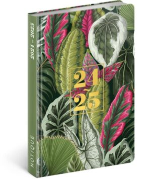Diář 18měsíční 2024/2025 Petito - Listy, 11 × 17 cm
