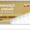 Kalendář 2025 stolní: Plánovací s evropskými svátky, 25 × 12,5 cm - Image 2