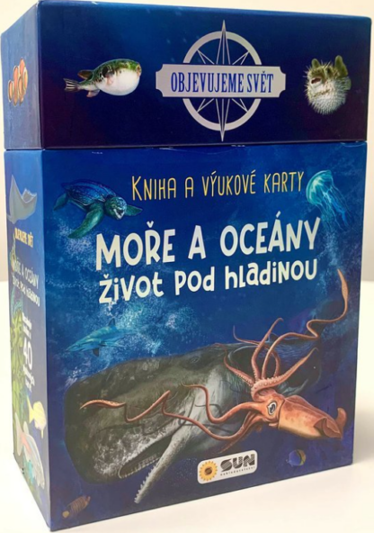 Moře a oceány - Objevujeme svět (Dárkový box - kniha + výukové karty)