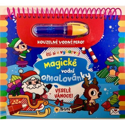 Veselé Vánoce - Čti a vybarvuj Magické vodní omalovánky