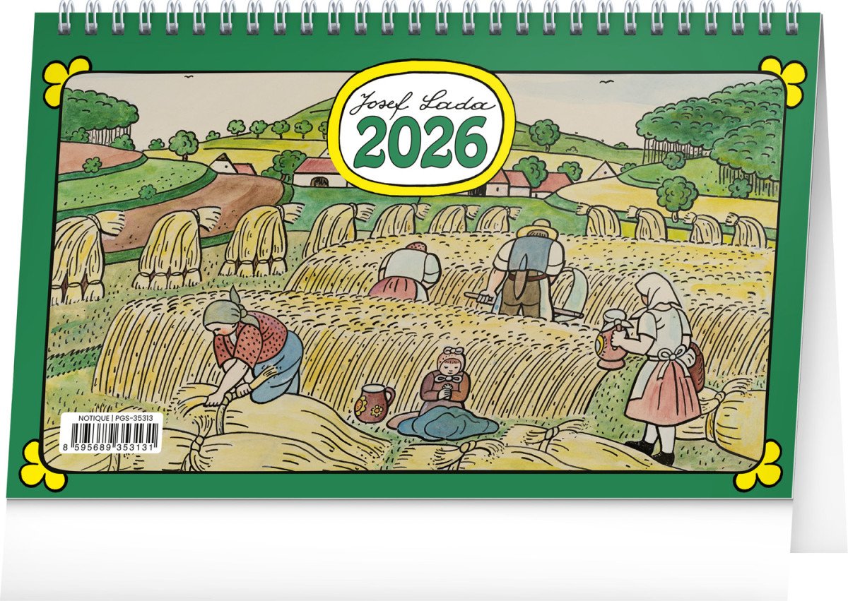 Kalendář 2026 stolní: Josef Lada, 23,1 x 14,5 cm - Obrázek 2