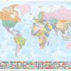 Svět - nástěnná mapa Státy a území 1:21 000 000 - Obrázek 2