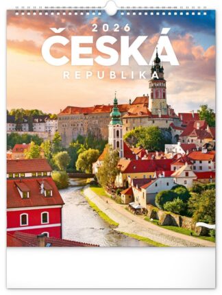 Kalendář 2026 nástěnný: Česká republika, 30 x 34 cm