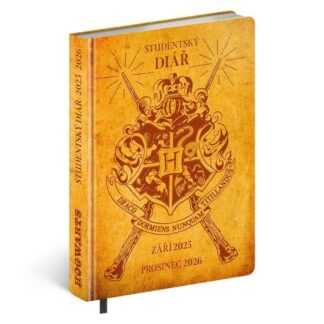 Studentský diář 2025/2026 Harry Potter - Bradavice (září 2025 - prosinec 2026), 9,8 × 14,5 cm